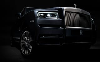 Картинка Rolls-Royce, Cullinan, Роллс Ройс, машины, машина, тачки, авто, автомобиль, транспорт, amoled, амолед, черный