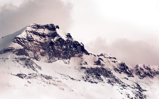 Картинка горы, гора, природа, зима, снег