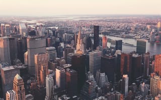 Картинка Нью Йорк, Нью-Йорк, город, здание, небоскреб, США, города, здания, высокий, мегаполис