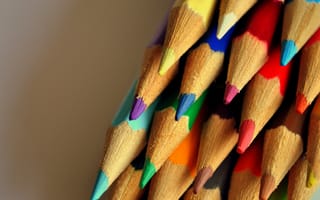 Картинка colours, карандаши, цвета, макро, macro, разноцветные