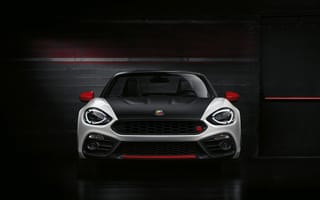 Картинка Fiat Abarth, Fiat, Abarth, машины, машина, тачки, авто, автомобиль, транспорт, вид спереди, спереди, amoled, амолед, черный