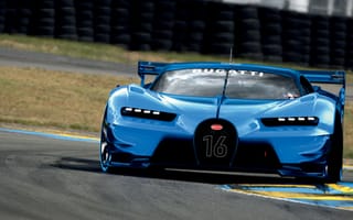 Картинка Bugatti Vision Gran Turismo, Bugatti, Gran Turismo, машины, машина, тачки, авто, автомобиль, транспорт, Бугатти, спорткар, спортивная машина, спортивное авто, скорость, быстрый, дорога, гонка, синий