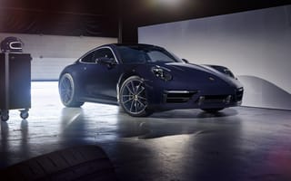 Картинка Porsche Carrera, Porsche, Порше, Carrera, Карера, машины, машина, тачки, авто, автомобиль, транспорт, синий