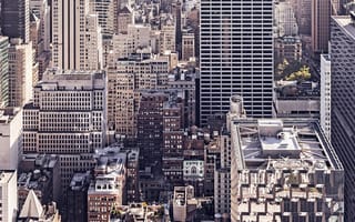 Картинка Нью Йорк, Нью-Йорк, город, здание, небоскреб, США, города, здания, высокий