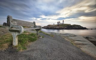 Картинка landscape, lighthouse, Nubble Bench, sohier park