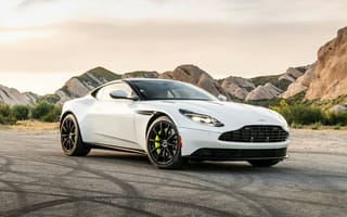 Картинка Aston Martin, Астон Мартин, спорткар, машины, машина, тачки, авто, автомобиль, транспорт, гора, белый