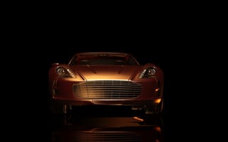 Картинка Aston Martin, Астон Мартин, спорткар, машины, машина, тачки, авто, автомобиль, транспорт, вид спереди, спереди, amoled, амолед, черный