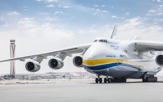 Картинка Ан-225, Мрия, эирлайнер, самолет, cамолет, авиация, Украина