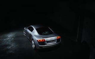Картинка Audi, Ауди, машины, машина, тачки, авто, автомобиль, транспорт, серый, amoled, амолед, черный