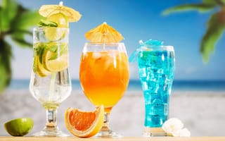 Картинка коктейль, напиток, напитки, апельсин, цитрус, фрукт, лайм, кислый, лето, пляж