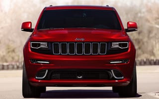 Картинка Jeep, Grand Cherokee, красный, джип, SRT, передок, машина