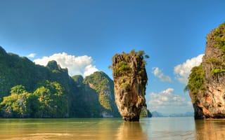 Картинка Таиланд, океан, море, вода, природа, скала