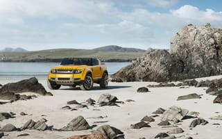 Картинка Land Rover, Ленд Ровер, машины, машина, тачки, авто, автомобиль, транспорт, внедорожник, кроссовер, желтый