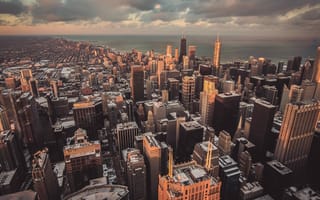 Картинка Чикаго, США, город, города, здания, мегаполис