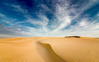 Картинка пустыня, песок, песчаный, природа, облака, туча, облако, тучи, небо