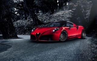 Картинка Red, Alfa-Romeo, Racing, Pogea