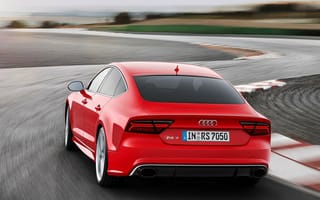 Картинка Audi, Ауди, машины, машина, тачки, авто, автомобиль, транспорт, вид сзади, сзади, скорость, быстрый, дорога, красный