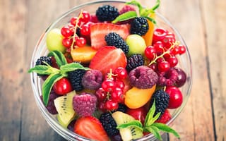 Картинка смородина, ягоды, ягода, малина, клубника, фрукты, фрукт, киви