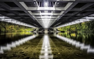 Картинка Vimy Memorial Bridge, reflection, strandherd
