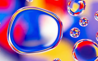 Картинка пузыри, пузырь, абстрактные, абстракция, жидкость, жидкий, вода, цветной, разноцветный, цвета