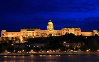 Картинка Будапешт, Венгрия, город, города, здания, исторический, история, старинный, ночной город, ночь, огни, подсветка