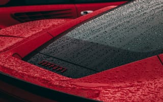 Картинка Ferrari, Феррари, люкс, дорогая, машины, машина, тачки, авто, автомобиль, транспорт, капли, капли воды, капли дождя, дождь, роса, влага, красный