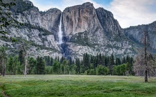 Картинка Йосемитский Национальный Парк, Йосемитский, национальный парк, США, Калифорния, горы, гора, природа, скала, водопад