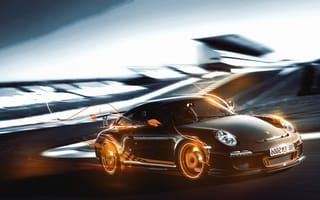 Картинка Porsche, Порше, машины, машина, тачки, авто, автомобиль, транспорт, скорость, быстрый