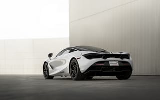 Картинка McLaren, Макларен, машины, машина, тачки, авто, автомобиль, транспорт, вид сзади, сзади, белый