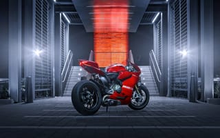 Картинка Ducatus, мотоциклы, байк, мотоцикл, ночь, темнота