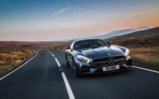 Обои Mercedes, амг, Edition 1, AMG, GT S, UK-spec, мерседес, C190, 2015