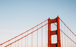Картинка мост Золотые Ворота, Золотые Ворота, мост, Сан Франциско, Калифорния, США, мосты
