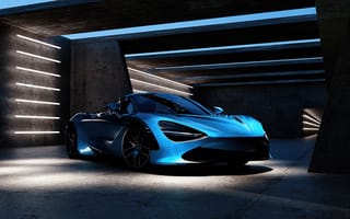 Картинка McLaren, Макларен, машины, машина, тачки, авто, автомобиль, транспорт, синий