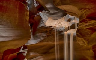 Картинка Antelope Canyon, Erosion, Sand Falls