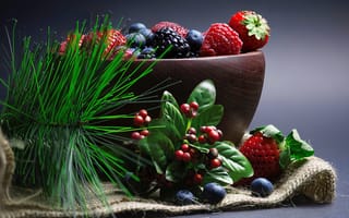 Картинка клубника, ягода, ягоды, фрукты, фрукт, ежевика