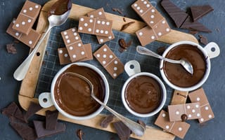 Обои шоколадные плитки, сладость, Шоколад