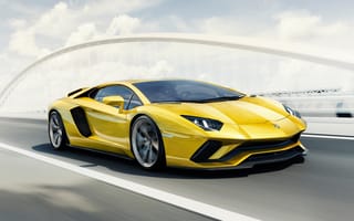 Картинка Lamborghini Aventador, Lamborghini, Aventador, Ламборджини, Ламборгини, люкс, дорогая, спорткар, машины, машина, тачки, авто, автомобиль, транспорт, скорость, быстрый, дорога, желтый