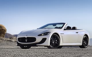 Картинка Maserati, Мазерати, машины, машина, тачки, авто, автомобиль, транспорт, спорткар, спортивная машина, спортивное авто, кабриолет, белый