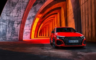 Картинка Audi, Ауди, машины, машина, тачки, авто, автомобиль, транспорт, туннель, красный