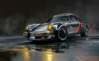 Картинка Porsche, Порше, машины, машина, тачки, авто, автомобиль, транспорт, ночь, темнота, темный