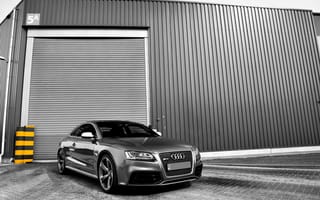 Обои Audi, RS5, гараж, ангар