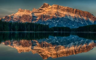 Обои Canada, Anthracite, Alberta, пейзаж, горы