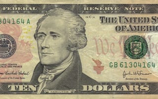 Картинка Federal, private, unites, note, america, Dollars, 10, Hamilton, money, states, dollar, ten