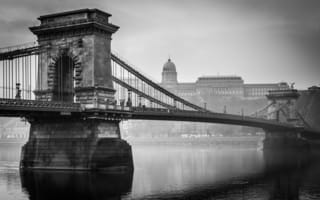 Картинка мост, Будапешт, Hungary, Budapest, Дунай, река, Венгрия