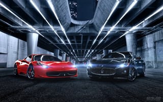 Картинка exclusive cars, Ferrari, Maserati