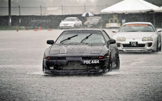 Картинка honda, supra, хонда, дождь, тойота, toyota, супра, nsx, rain