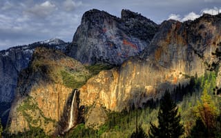 Картинка национальный парк, водопад, лес, горы, природа
