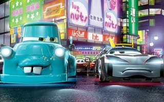 Картинка Тачки 2, Cars 2, Tokyo, мультфильм, япония, мэтр