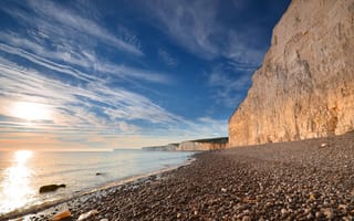 Картинка England, берег, Birling Gap, море