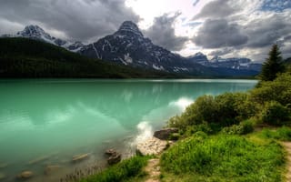 Картинка Canada, Banf, nature, scenery, water, mountains